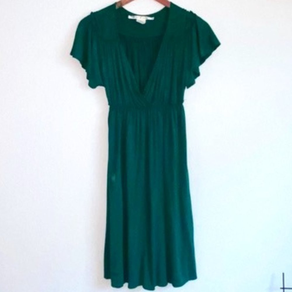 Max Studio Green Stretch Knit Dress Size M